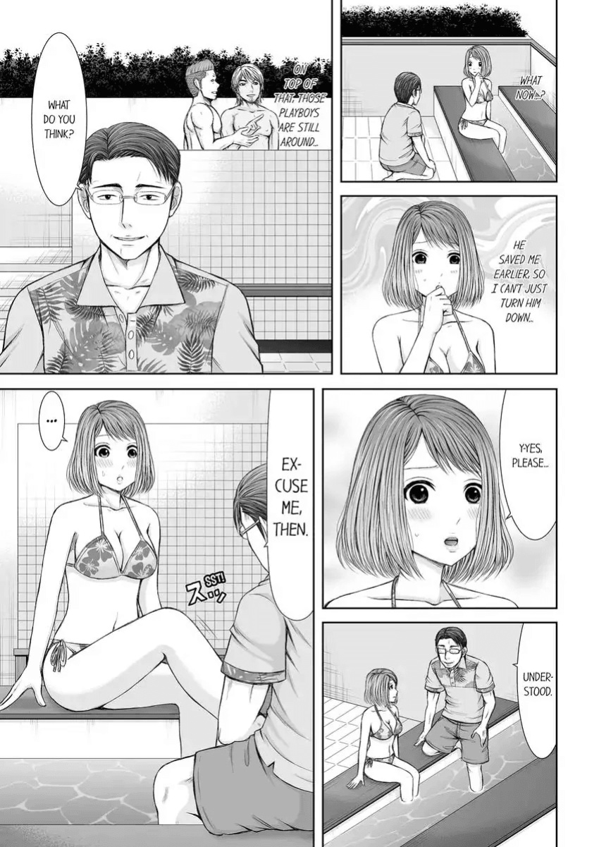 [Icelatte] Seitraishi ni Jirasare Tsuzuketa Tsuma ~Otto ni wa Ienai Nureiki Massage 1-3 | A Wife who Gets Teased Continually by a Masseur ー A Massage that Makes Me Cum Behind My Husband’s Back 1-3