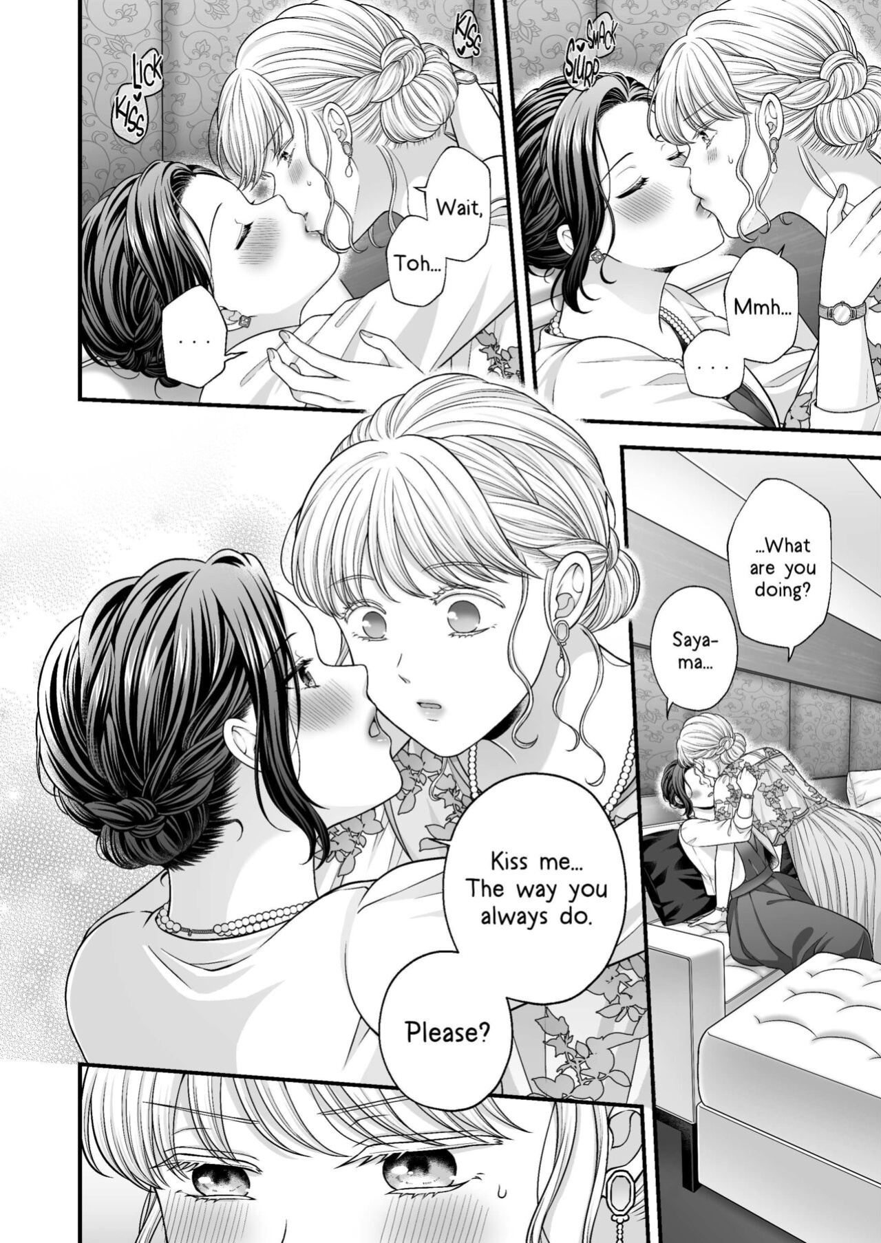 [Tabehoudai (Namaniku)] Kekkonshiki Kaeri no Yoru | Night After Party [YURI HUB PLUS]