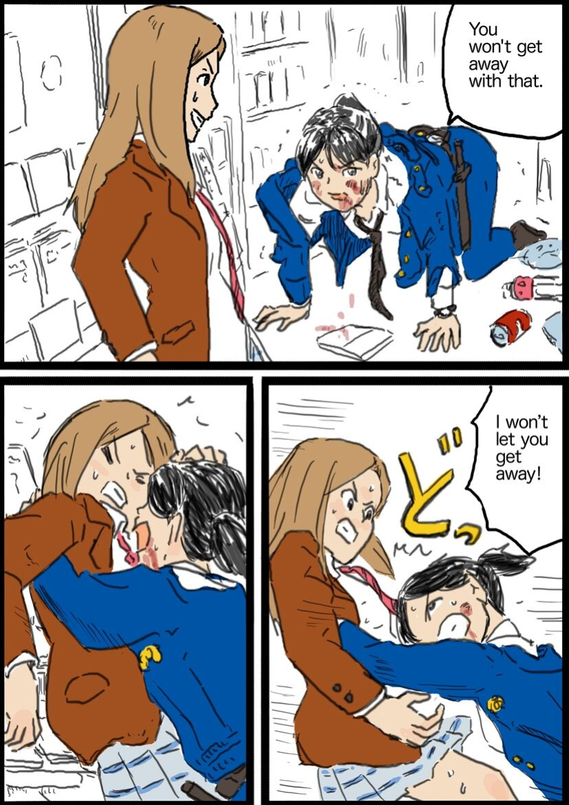 [Yutani] Policewoman VS Delinquent Girl