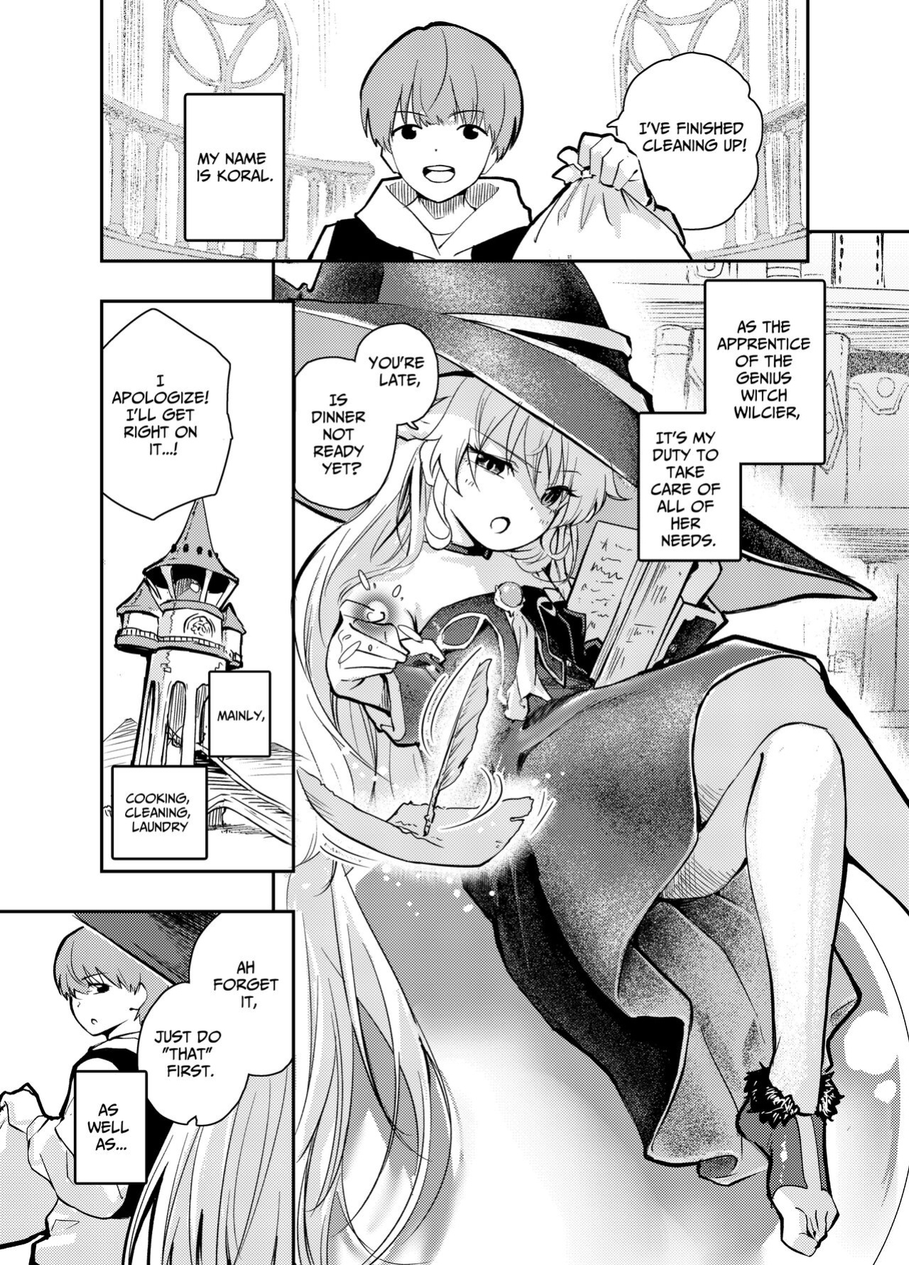 [Hatsuyasumi] Wagamama Majo to Shasei Kinshi Seikatsu | Ejaculation Prohibition Life With A Selfish Witch [Benri]