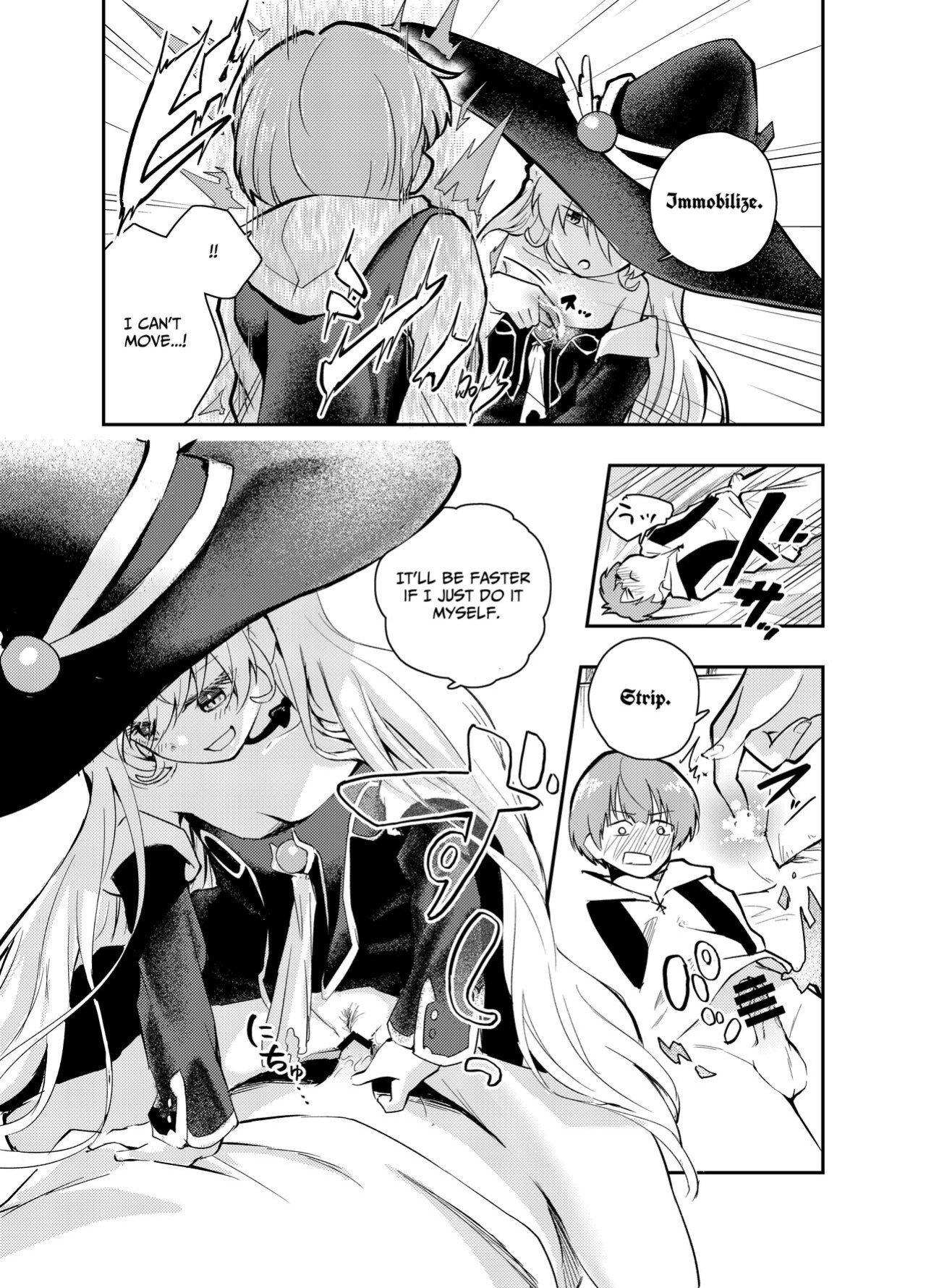 [Hatsuyasumi] Wagamama Majo to Shasei Kinshi Seikatsu | Ejaculation Prohibition Life With A Selfish Witch [Benri]