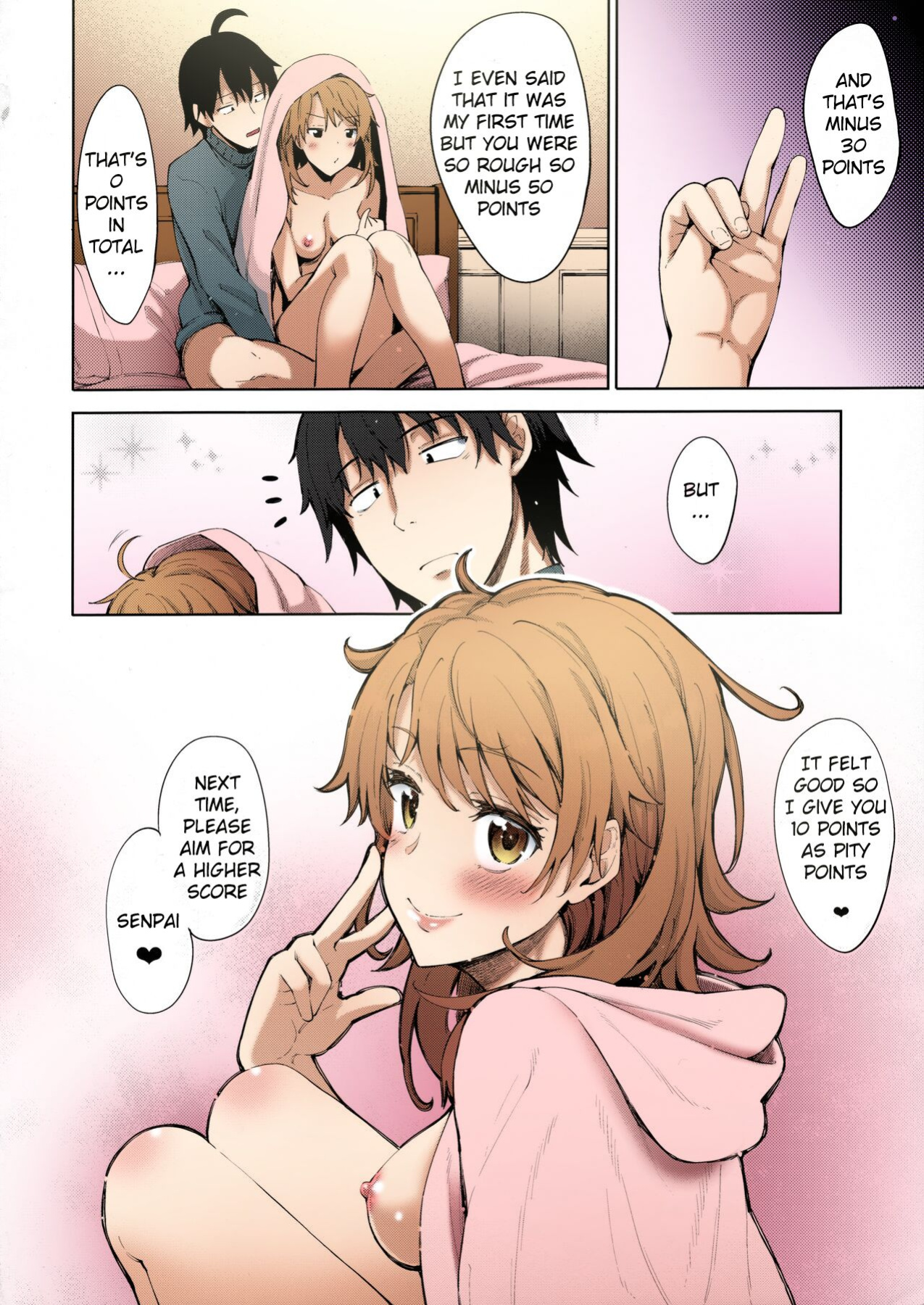 (C91) [Petapan (Akino Sora)] IROHA STORY 01 (Yahari Ore no Seishun Love Come wa Machigatteiru.) [SeekingEyes] [Colorized]