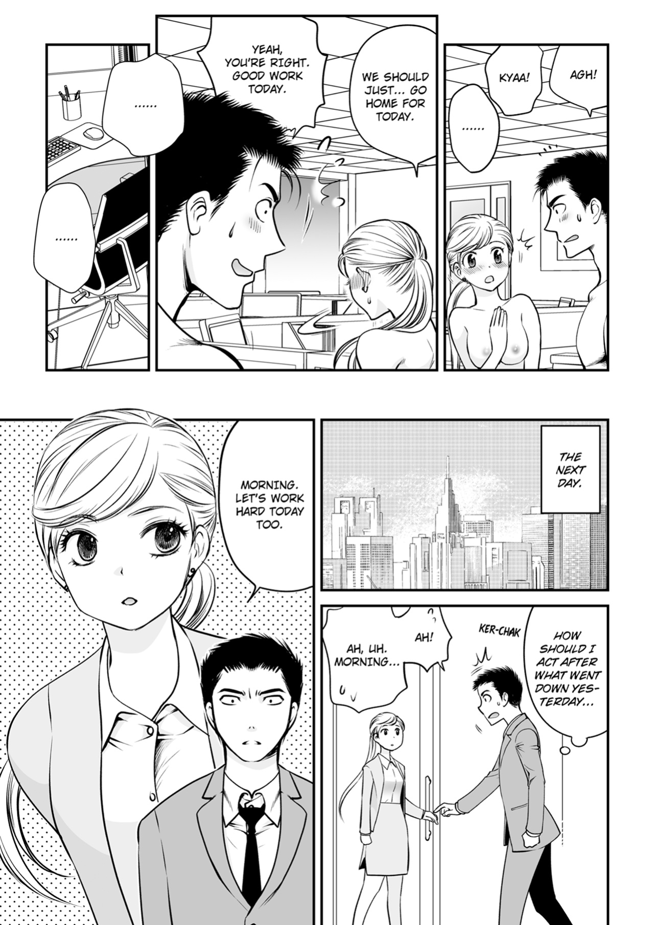 [Toshi] Kotowararete mo, Sounyuureru kara. - Shinya no Office... SEX Shinagara Zangyou-chuu 1 | I'll Still Put It In, Even If You Refuse. -Late Night at the Office... Having Sex While Working Over-time 1