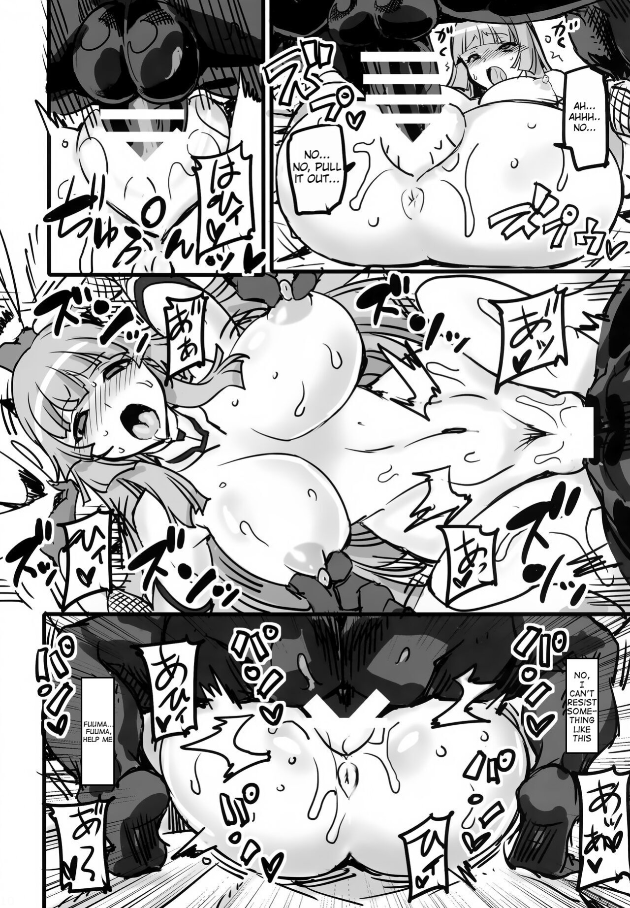 (C97) [Transistor Baby (Hata)] Fuujin Kuroi Taimanin Asuka Kokujin Chinpo Kairakuzuke ni Otosu (Taimanin Series)[oneslashtwo]