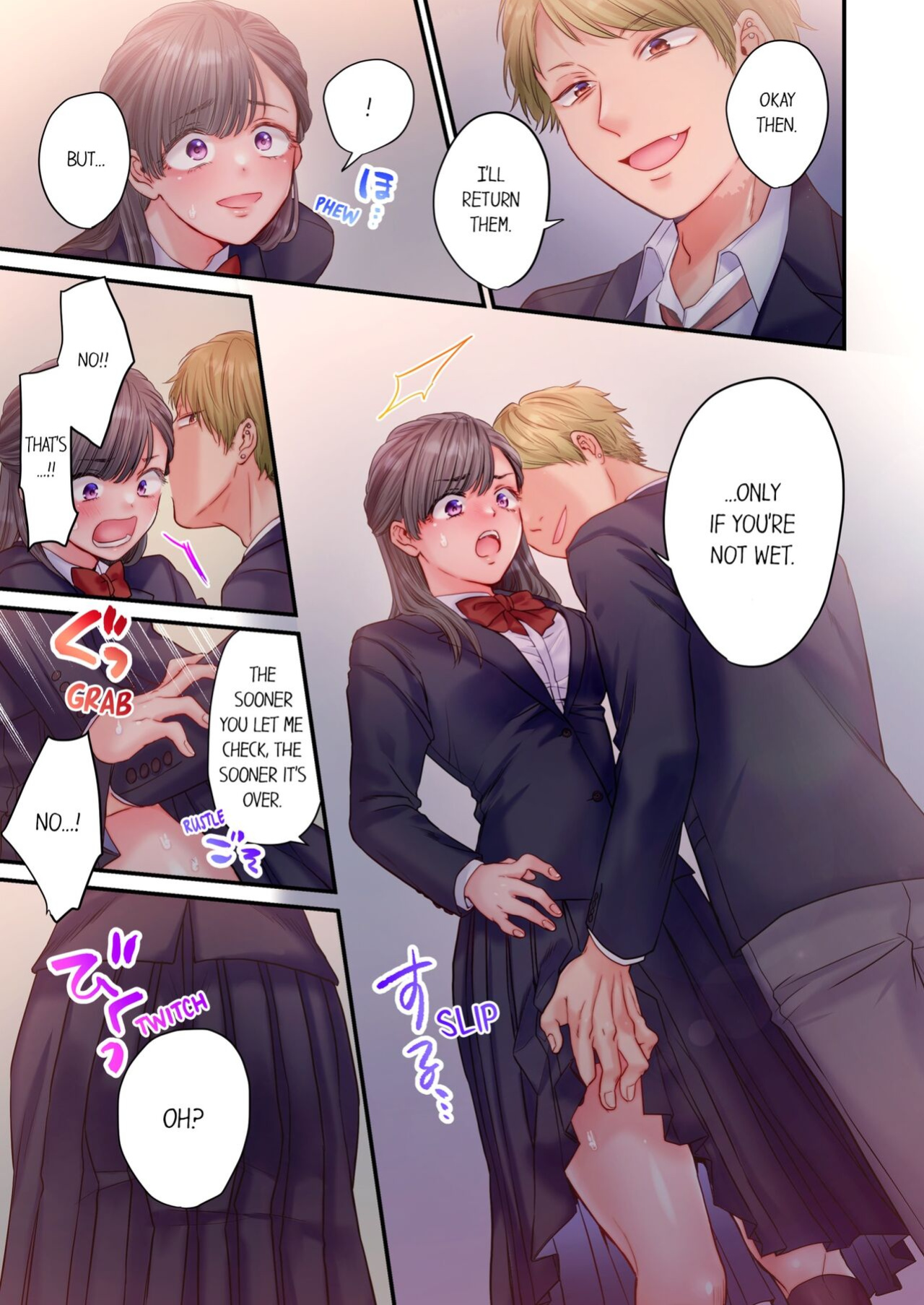 [Izumi Uni] Skirt no Naka, Netorare-chuu. ~ Fuuki Iin wa Furyou ni Zettai Fukujuu desu 1 | NTR Underneath Her Skirt 1