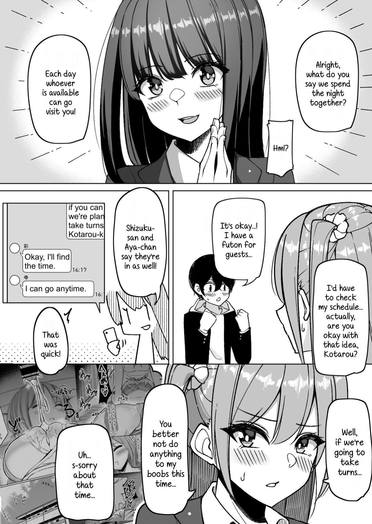 [Sakidesu] Bakunyuu Musume-tachi to Higawari o Tomari | Daily Sleepover With Big-breasted Girls [SDTLs]