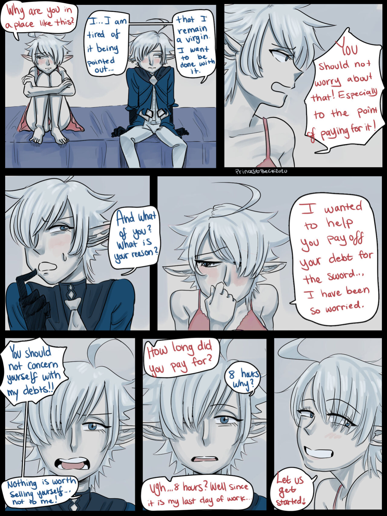 [Princest Beck] Alisaie x Alphinaud (Final Fantasy XIV)