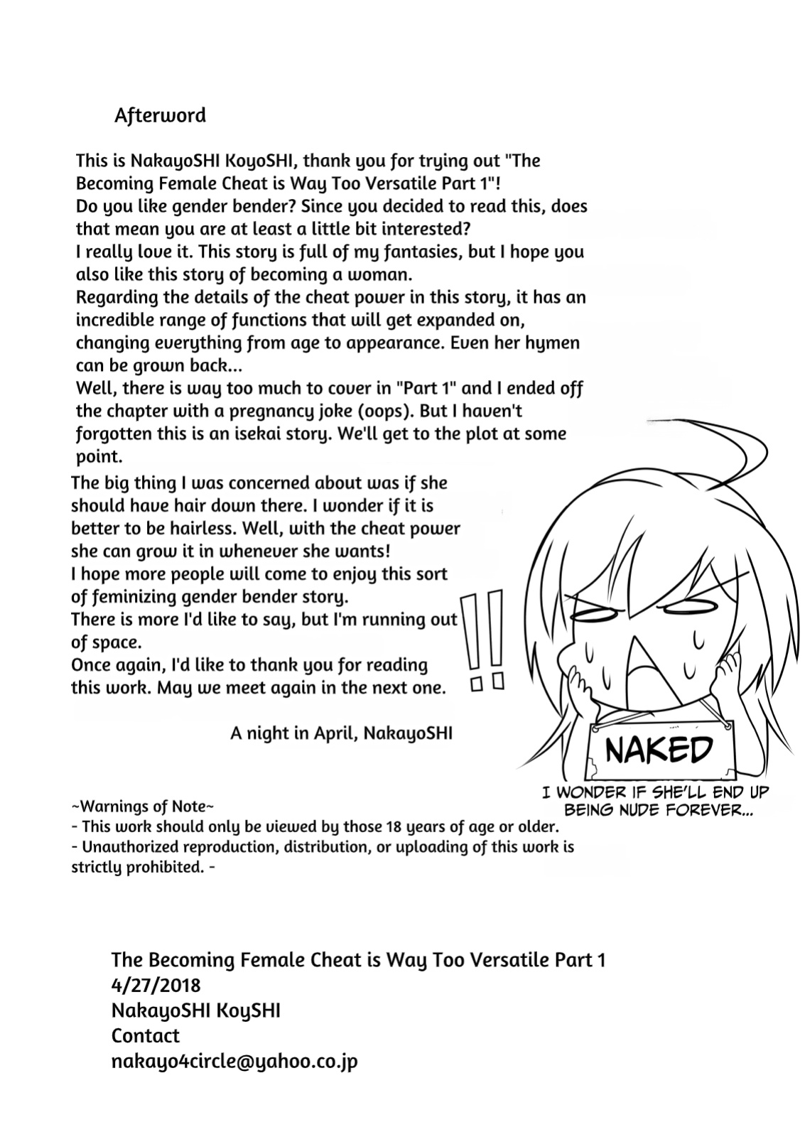 [Nakayo Shi Koyo Shi (Nakayo Shi)] The feminizing cheat was even more powerful than I thought 01 [ENG Ver.]