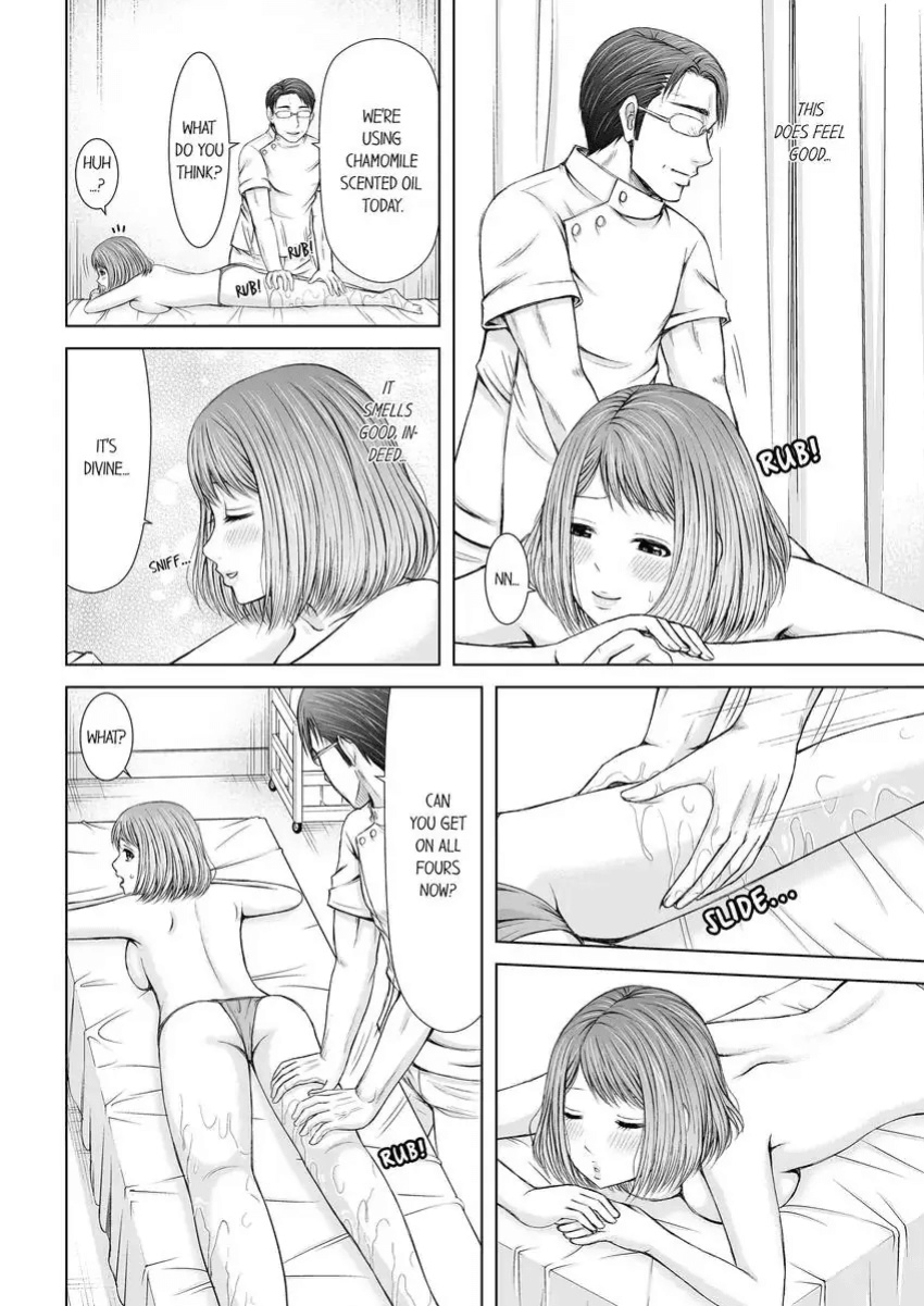 [Icelatte] Seitraishi ni Jirasare Tsuzuketa Tsuma ~Otto ni wa Ienai Nureiki Massage 1-6 | A Wife who Gets Teased Continually by a Masseur ー A Massage that Makes Me Cum Behind My Husband’s Back 1-6
