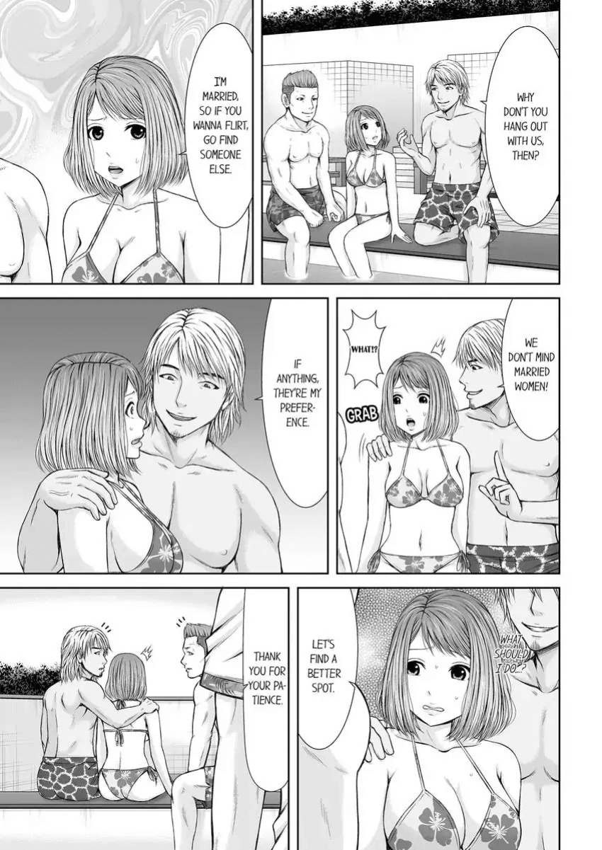 [Icelatte] Seitraishi ni Jirasare Tsuzuketa Tsuma ~Otto ni wa Ienai Nureiki Massage 1-6 | A Wife who Gets Teased Continually by a Masseur ー A Massage that Makes Me Cum Behind My Husband’s Back 1-6