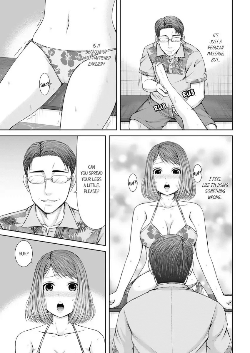 [Icelatte] Seitraishi ni Jirasare Tsuzuketa Tsuma ~Otto ni wa Ienai Nureiki Massage 1-6 | A Wife who Gets Teased Continually by a Masseur ー A Massage that Makes Me Cum Behind My Husband’s Back 1-6