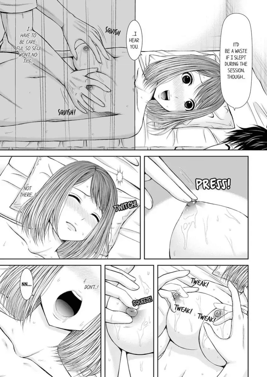 [Icelatte] Seitraishi ni Jirasare Tsuzuketa Tsuma ~Otto ni wa Ienai Nureiki Massage 1-6 | A Wife who Gets Teased Continually by a Masseur ー A Massage that Makes Me Cum Behind My Husband’s Back 1-6