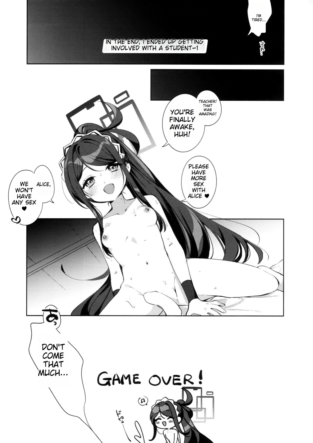 (C103) [Harugakita (Tsukushi Haru)] Alice, Sensei Route ni Totsunyuu desu! (Blue Archive) [MTL]
