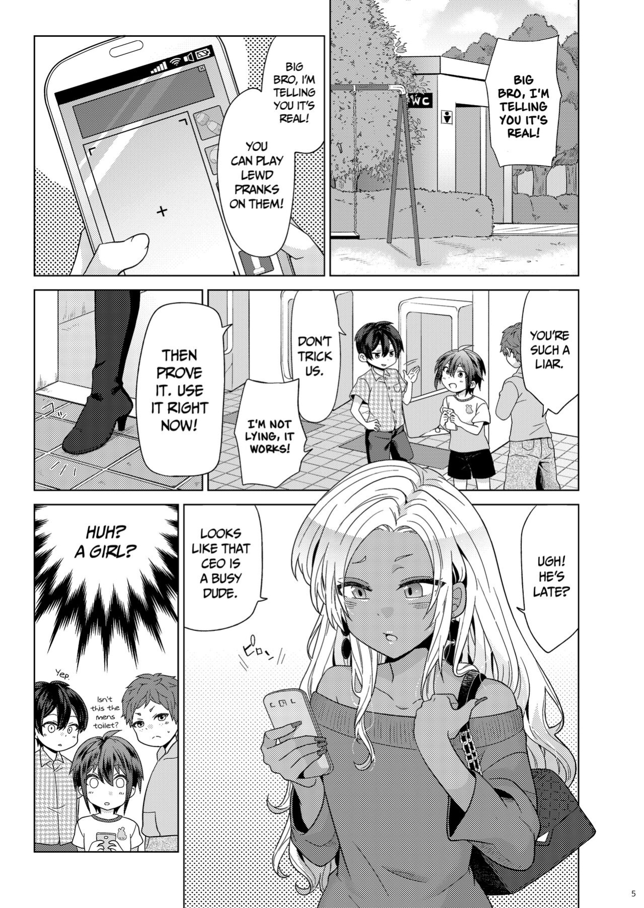 [Nanaten Manten (knsk)] I Tried To Play Naughty Pranks On a Gal Crossdresser Using an App 2
