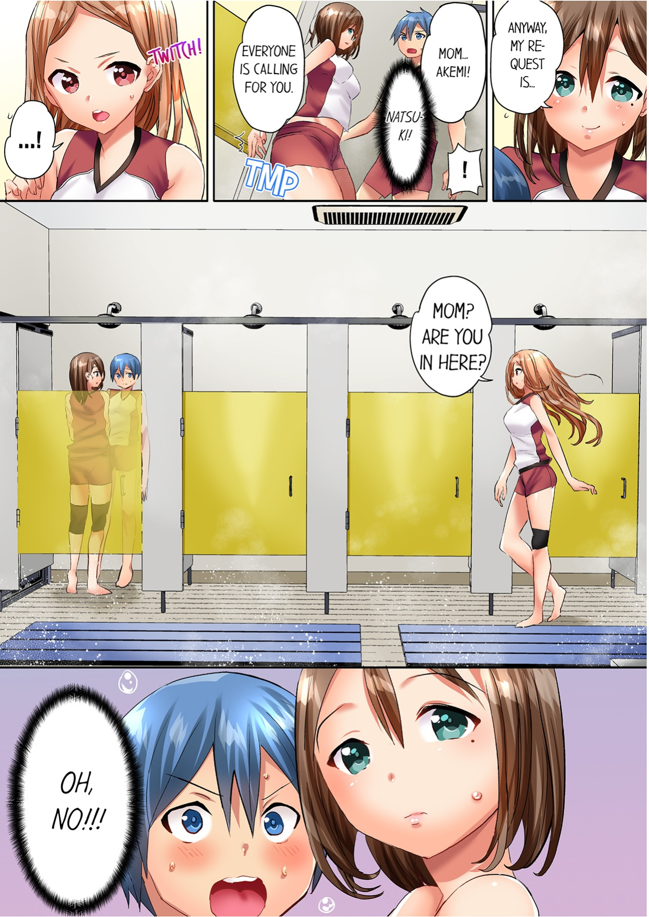 [Kazutaro] Hitozuma Volley-bu no Asedaku SEX ~Shower Abinagara Micchaku Shichau? 1-2 | Married Women's Volleyball Club Sweaty Sex - We're Being Glued Together While Taking A Shower? 1-2