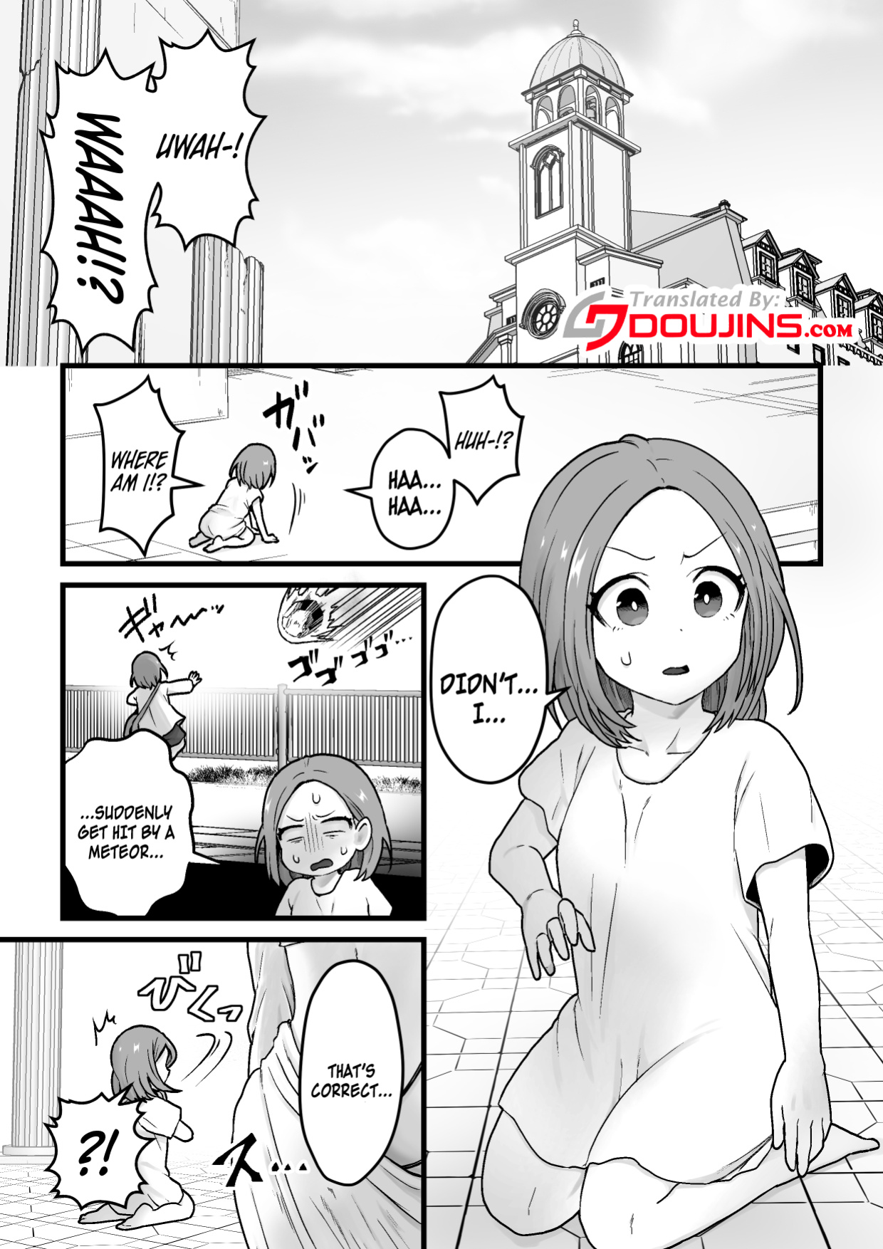 [kitsunekopandanuki (pandanuki)] Yokkyuu Fuman Ochimegami [Futanari Chinpo Sword] o Sazukemasu. | Giving The Sexually Frustrated Fallen Goddess The Item [Futanari Dick Sword]