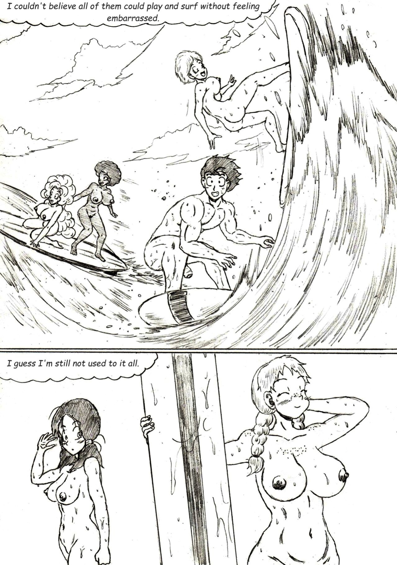 Beach Harem King - Gohan X Harem