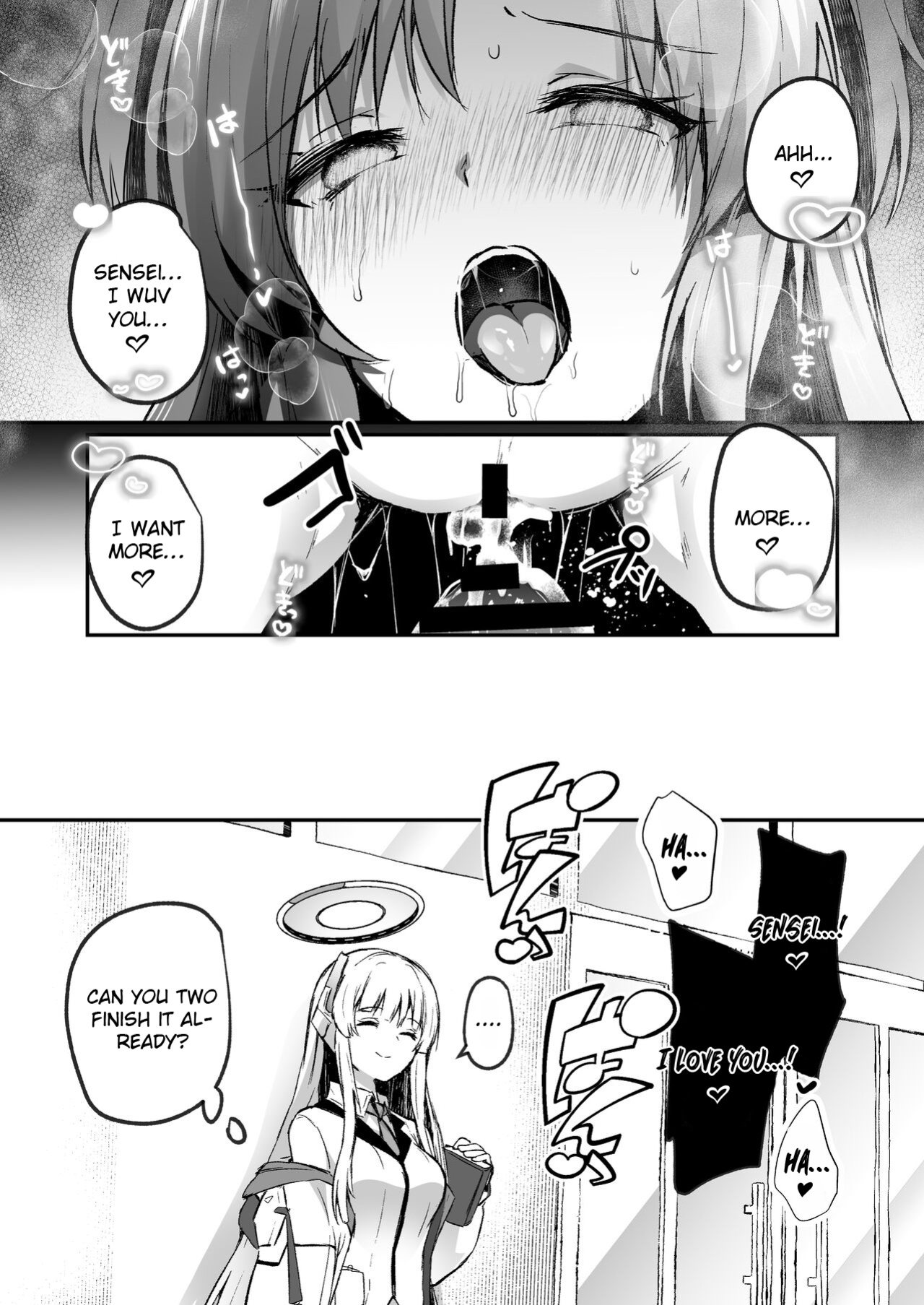 [Kuusou Monochrome (Abi)] A book about being pushed down and having sex by a sexually uncontrollable sensei (Blue Archive)