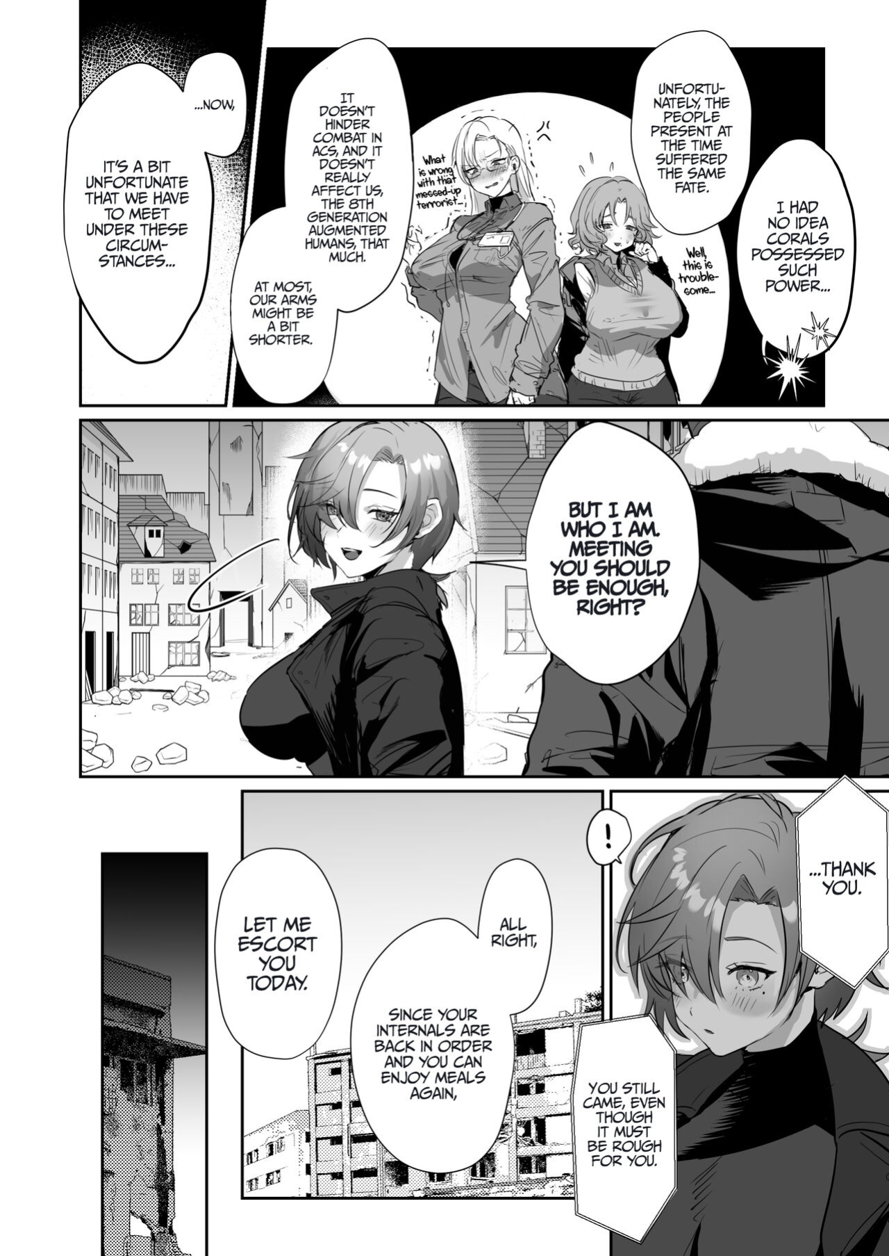 [Yabatani Land (Homina Mia)] Coral no Megumi de Nyotaika Shita Senyuu to xxx Suru Hon | A Book About XXX With My Buddy Who Has Become A Woman Because Of The Effect Of Coral (ARMORED CORE VI) [LunaticSeibah]