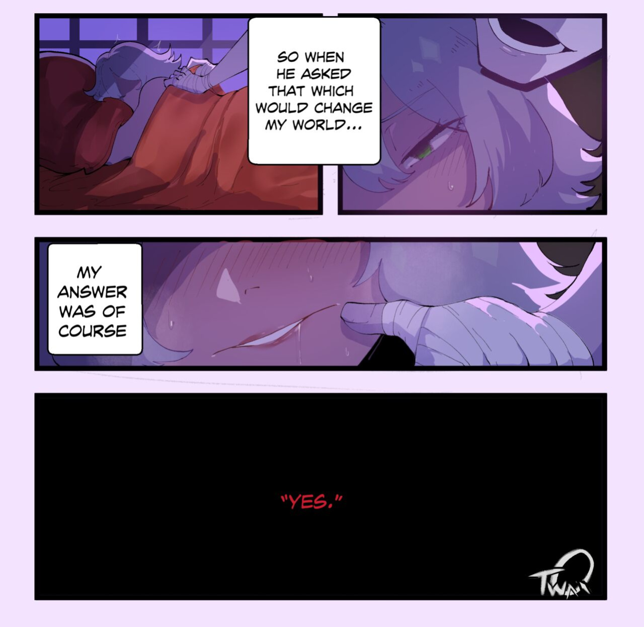 [Thiccwithaq] Sable/Xavion Comic commission