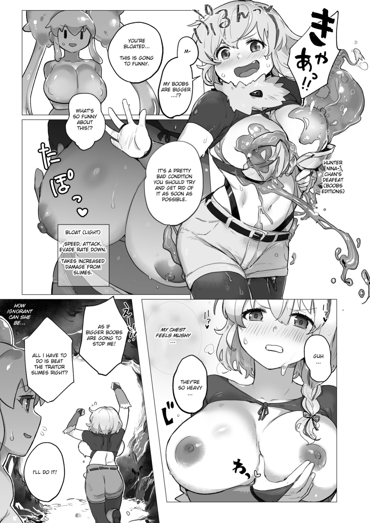 [Slime Yuriverse (Sharia, Aimitsu)] Slime Hunter Nina no Juhon (Fa Zin) Vol.1 | Slime Hunter Nina's Cursed Book (Fanzine) Vol.1