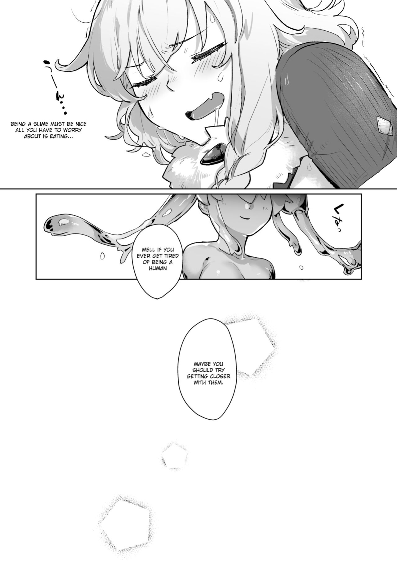 [Slime Yuriverse (Sharia, Aimitsu)] Slime Hunter Nina no Juhon (Fa Zin) Vol.1 | Slime Hunter Nina's Cursed Book (Fanzine) Vol.1
