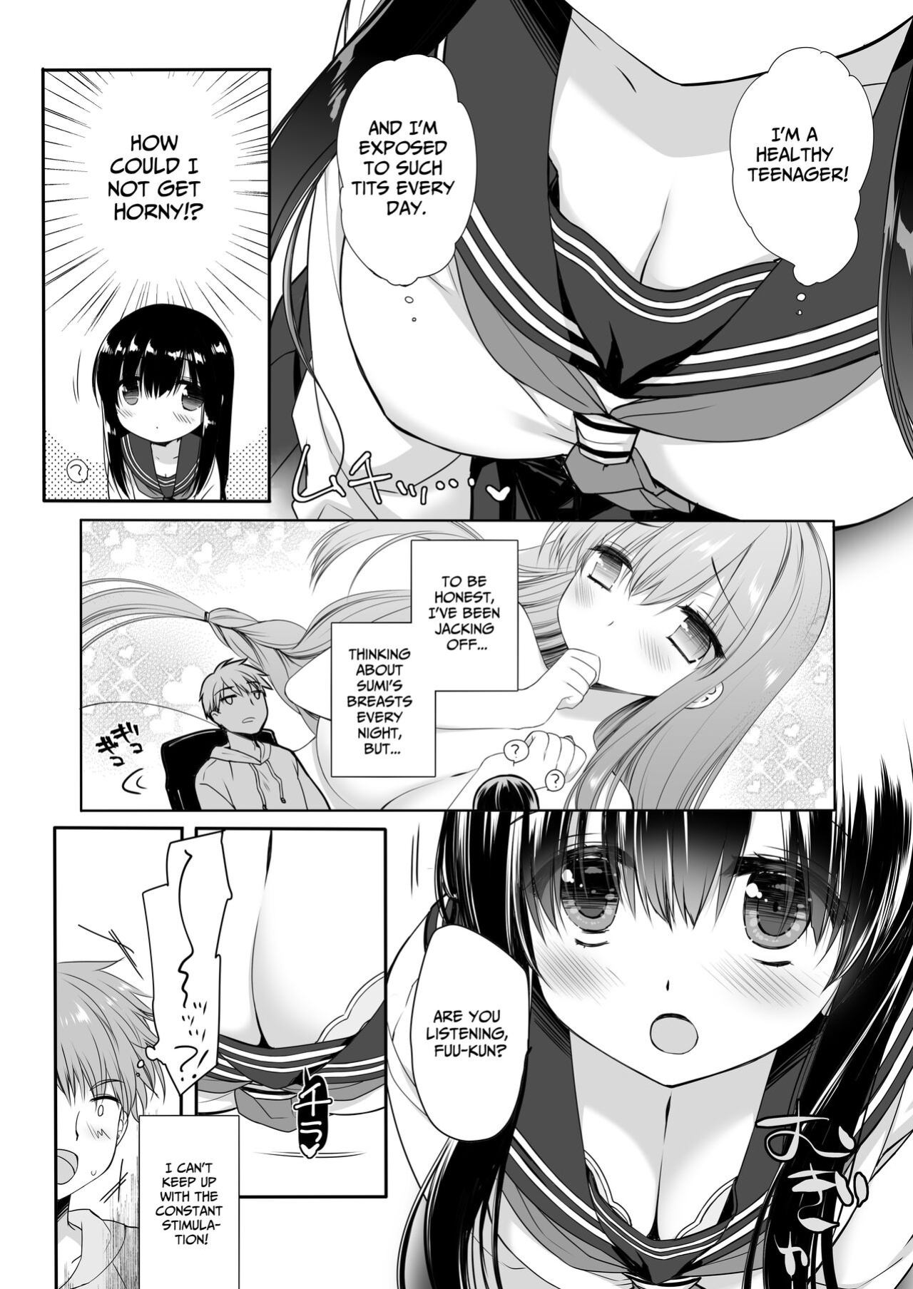 [Skip Beat Studio (Miyasu Risa, Hazumi Kei)] Jimi Bakunyuu Osananajimi no Oppai o 3-Jikan Momi Tsuzuketara Taihen na Koto ni Natta [nasmas]