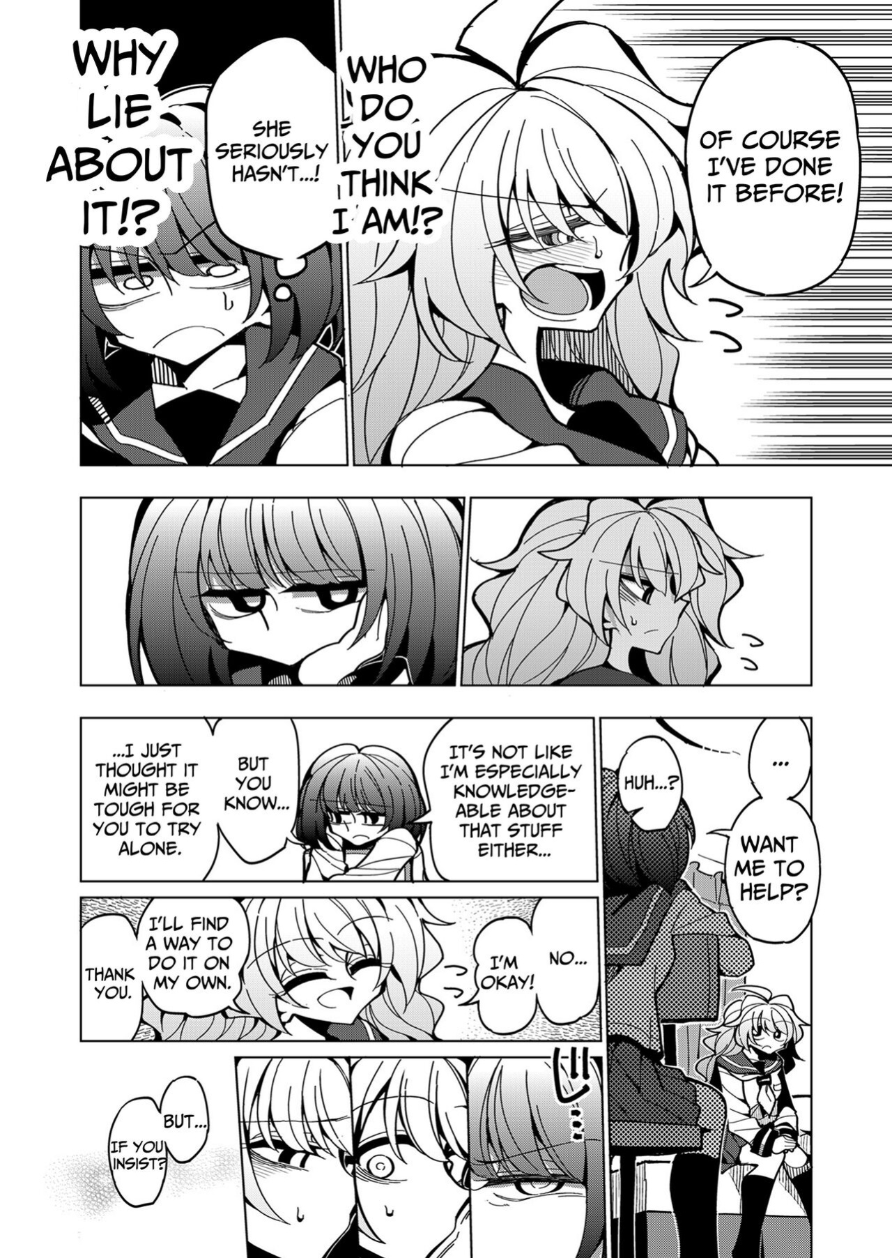 [7 Colored LED (Nekonso)] Shizuku to Shiori If (Zenpen) -5-ka de Oboeru! Futanari Onanie no Susume | Shizuku & Shiori ~It's Up to Me To Service Futanari-modified Senpai!~ [Pink Glass TL]