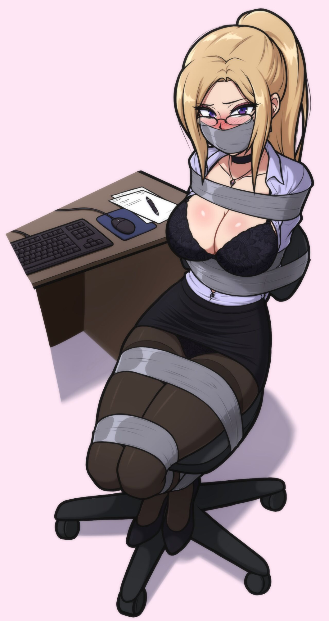 [ Magnolia-baillon ] Office Gril Bondage Shoot
