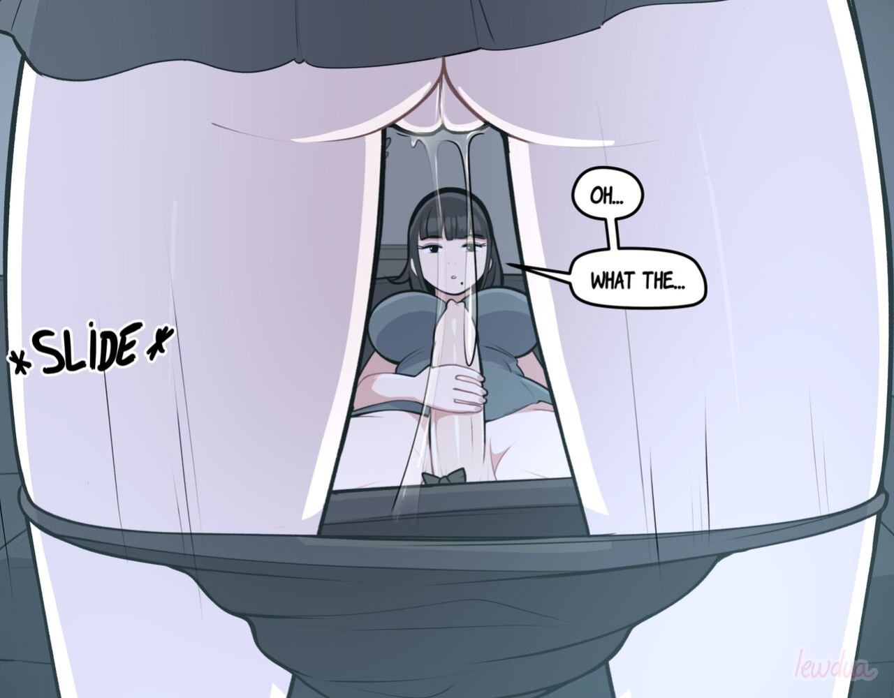 [Lewdua] Alison Watching Movie At Night