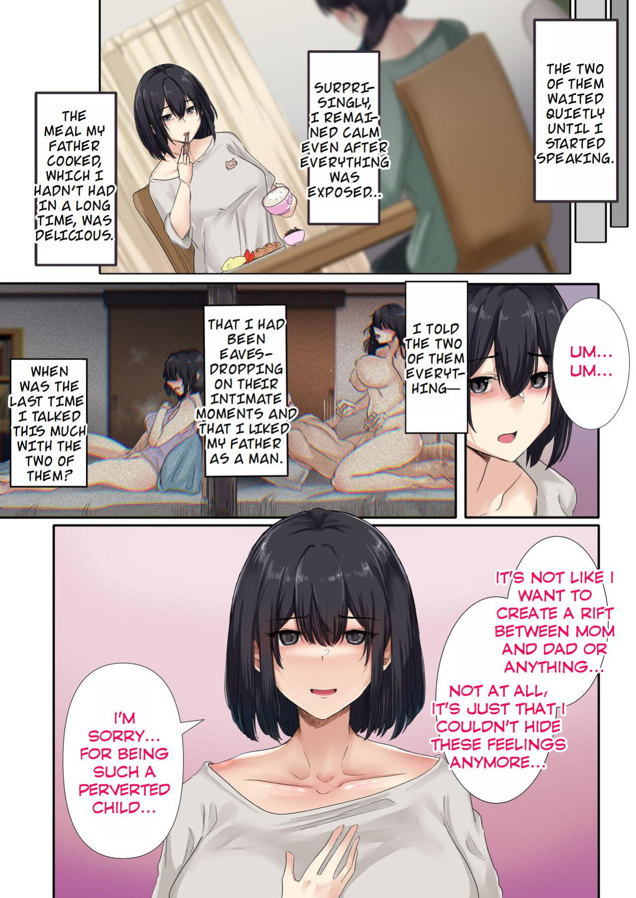 [Merukoro (KANIKORO)] Otou-san to Sex Shitara Dame desu ka? (Is it wrong to have sex with my dad?) [MTL]