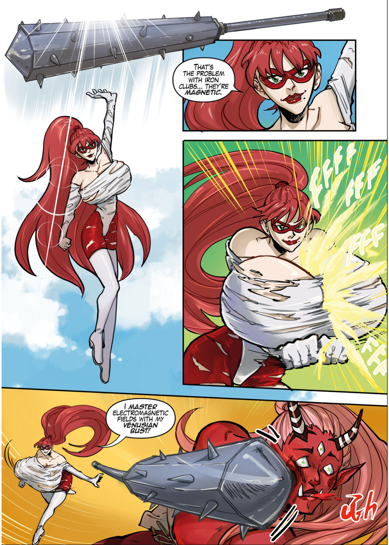 Super MILF vs. Red Oni (Spinnerette)