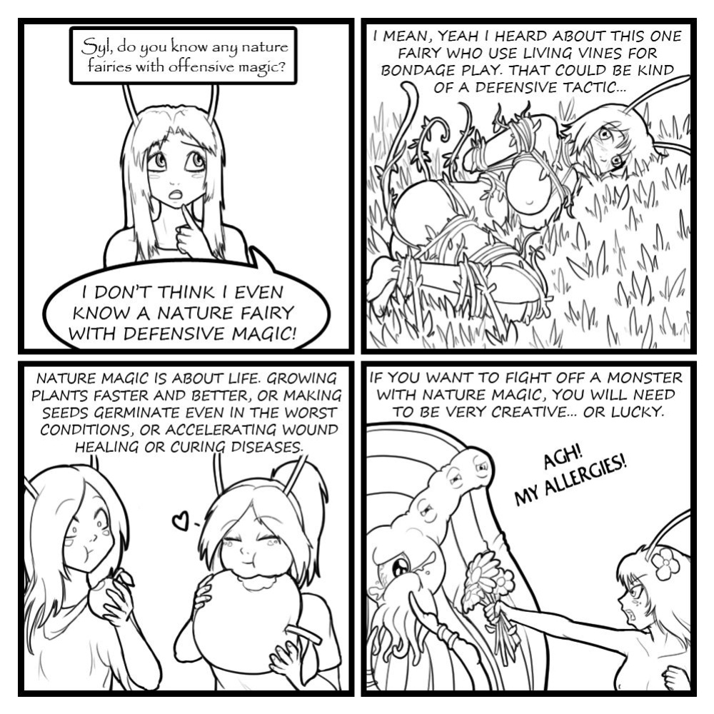 [Eldrik] Fairies vs Tentacles - Character Questions