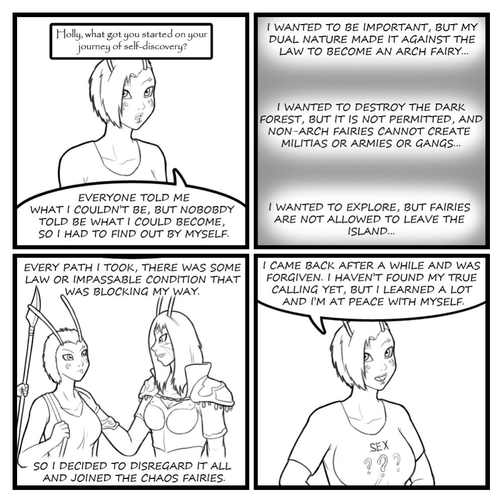 [Eldrik] Fairies vs Tentacles - Character Questions