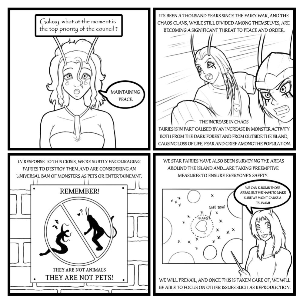 [Eldrik] Fairies vs Tentacles - Character Questions