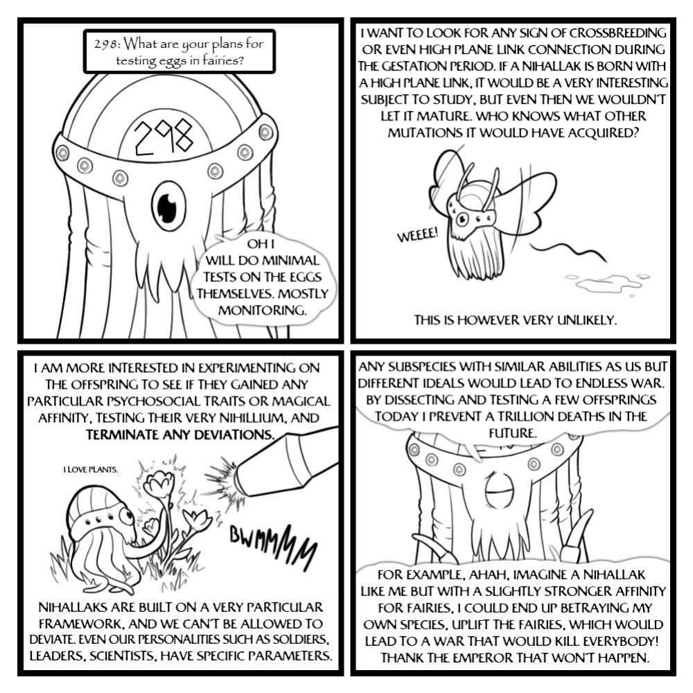 [Eldrik] Fairies vs Tentacles - Character Questions