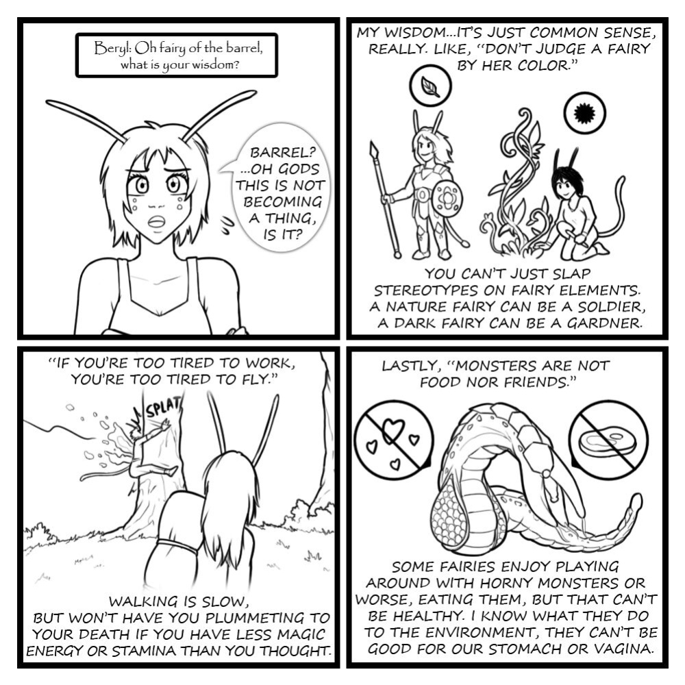 [Eldrik] Fairies vs Tentacles - Character Questions