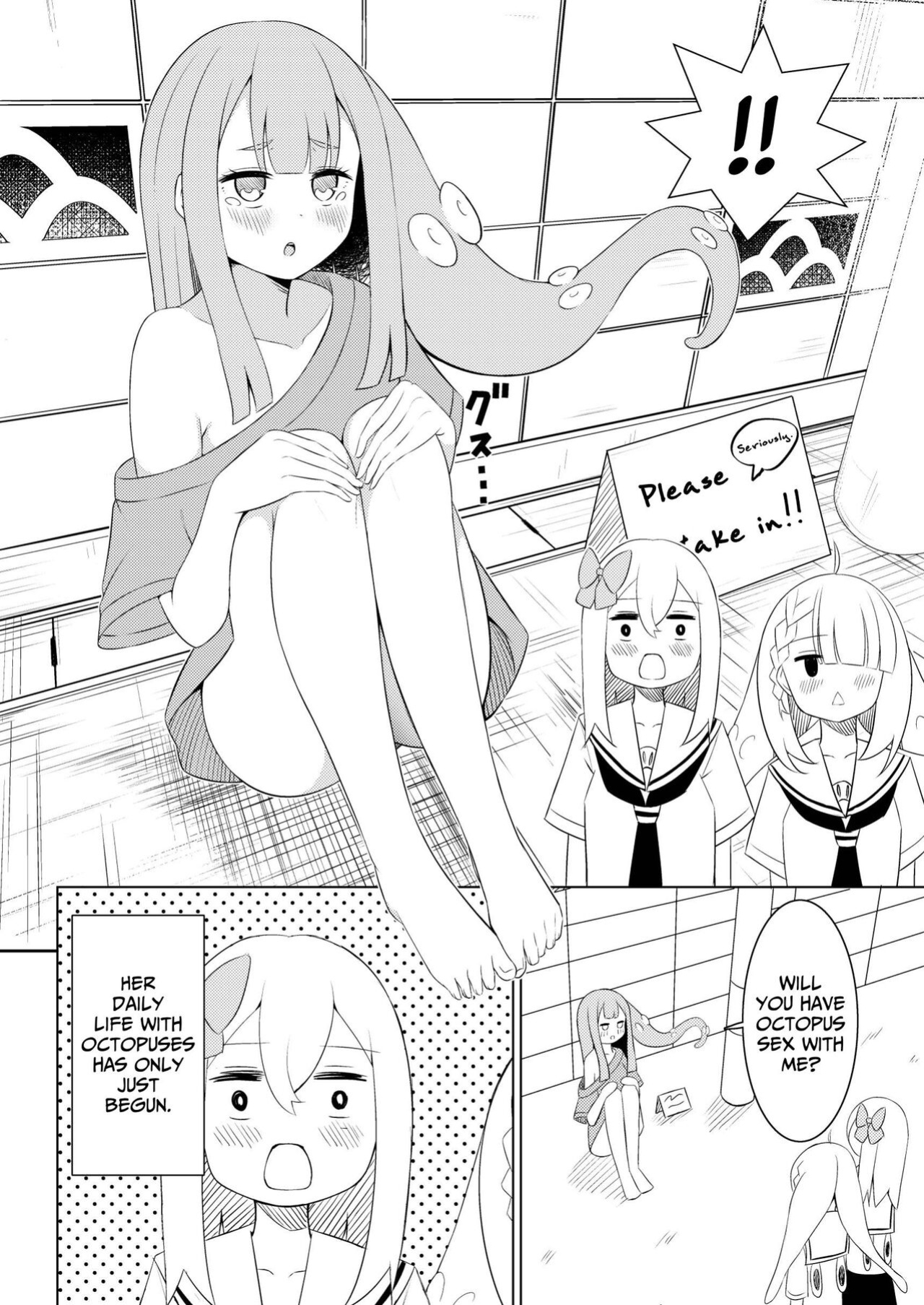 [Sakura Yuu] Syokusyu Syouzyo Hiro I Masi Ta. | I Picked Up A Tentacle Girl. [BlinkT]