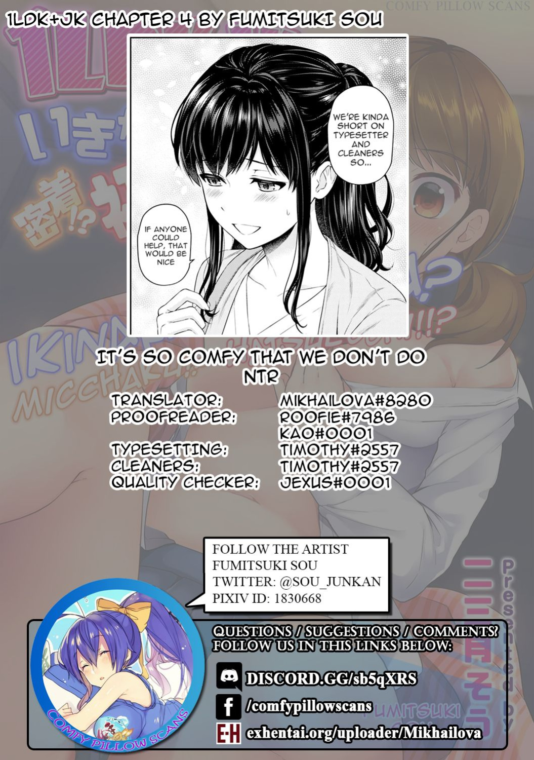 [Fumitsuki Sou] 1LDK+JK Ikinari Doukyo? Micchaku!? Hatsu Ecchi!!? Ch. 1-45 [Comfy Pillow Scans & 1 2 Translations]