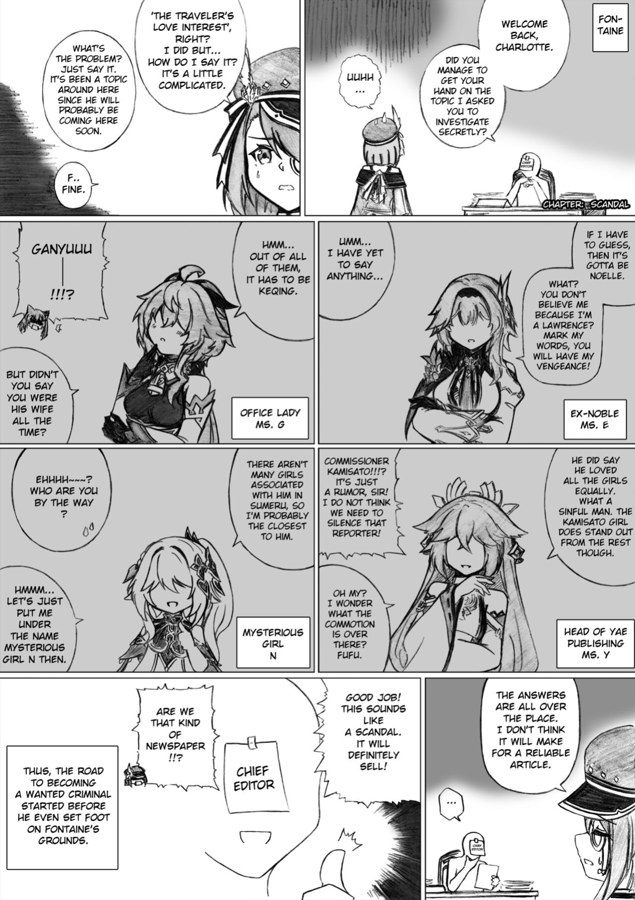 KuroCrimson Genshin Impact Manga Vol 6