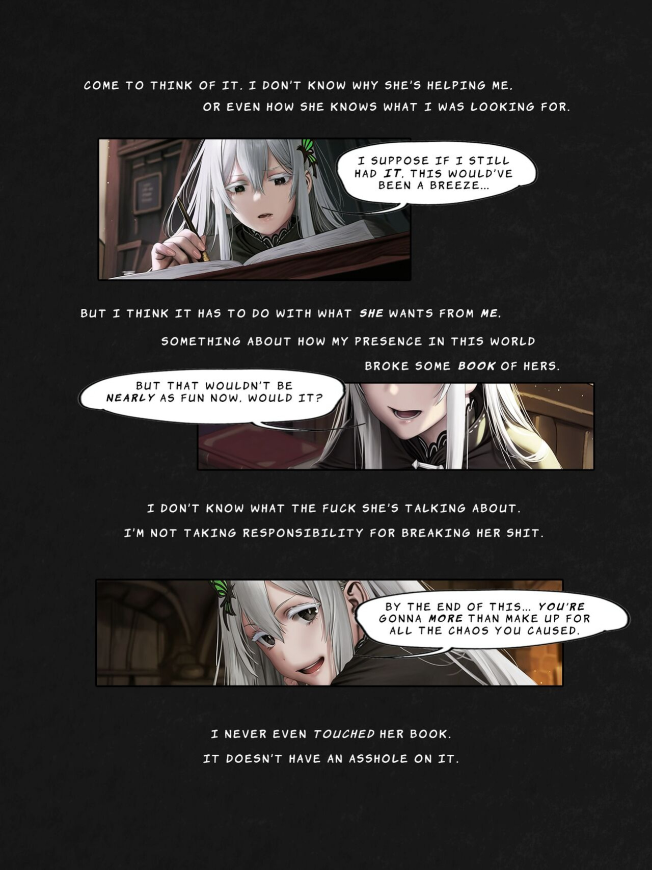 I Reincarnated into a RE:ZERO Isekai and Made a Deal with the Villainess for ANAL [FEFanatica/AI Assisted]