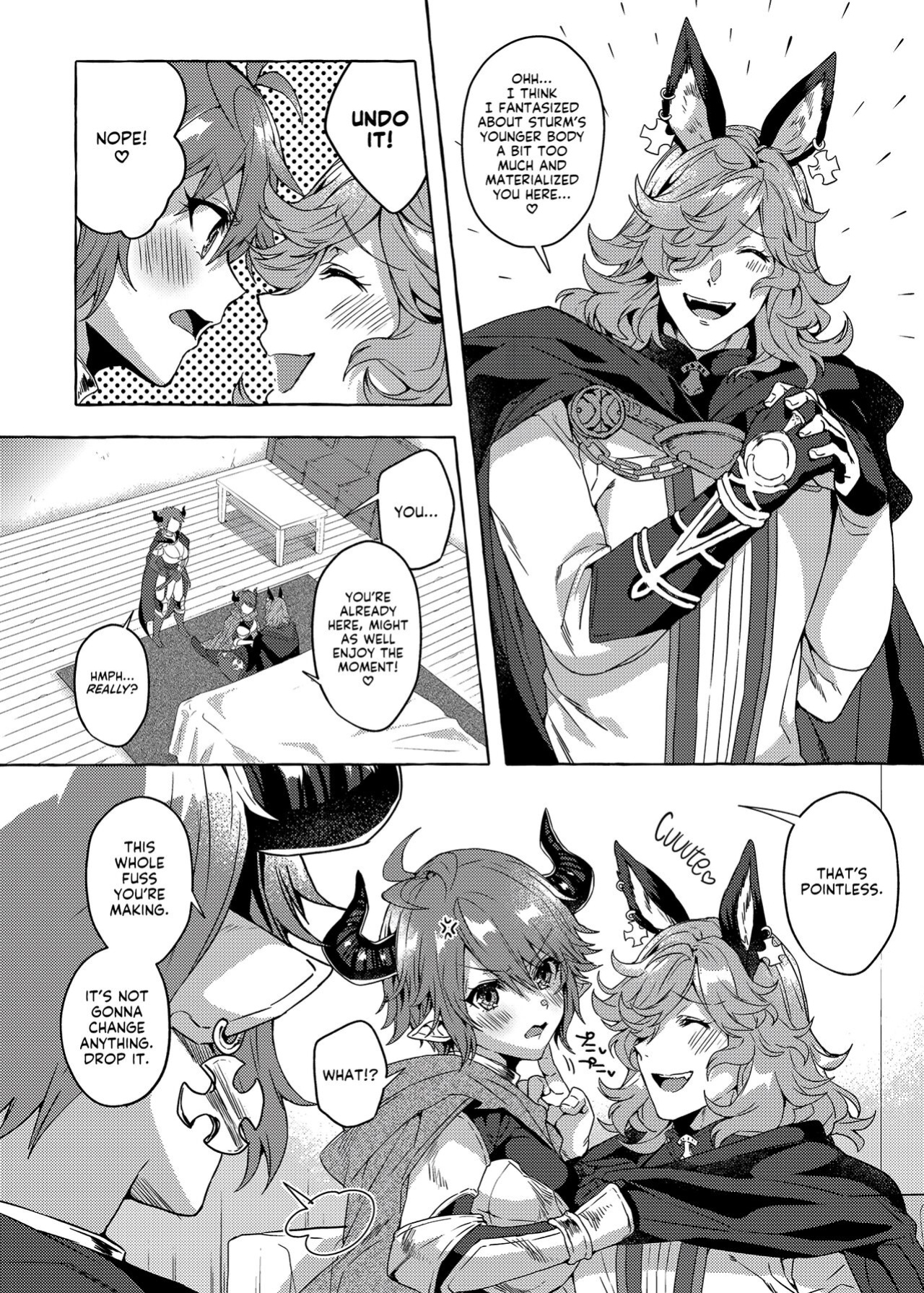 (C99) [Hachimitsu Romance (Eno Yukimi)] Kako to Ima no Yokubari Set de Onegaishimasu!! | Her Present and Past Are Mine to Fuck!! (Granblue Fantasy) [Shiromaru]