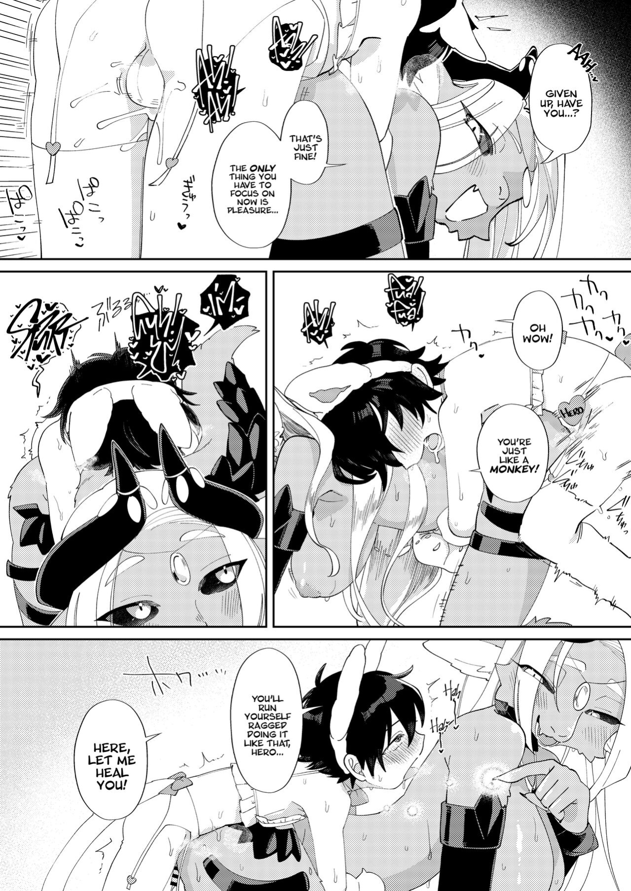 [Nenneko Tanuki (Tanutan)] Muteki no Maou dakara Yuusha kara Chikara wo Suitotte Kainarasu | The Demon Queen Was Invincible So The Hero Got All His Power Sucked From Him & Ended Up As Her Pet! [A Cool Person]