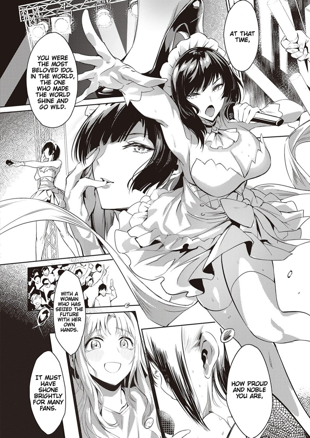 [NR] LANC ~Junpaku~ | Behind The Shimmering Stage... A Whirlpool of Lust (COMIC ExE 46) [Cunny&Cumming Scans]