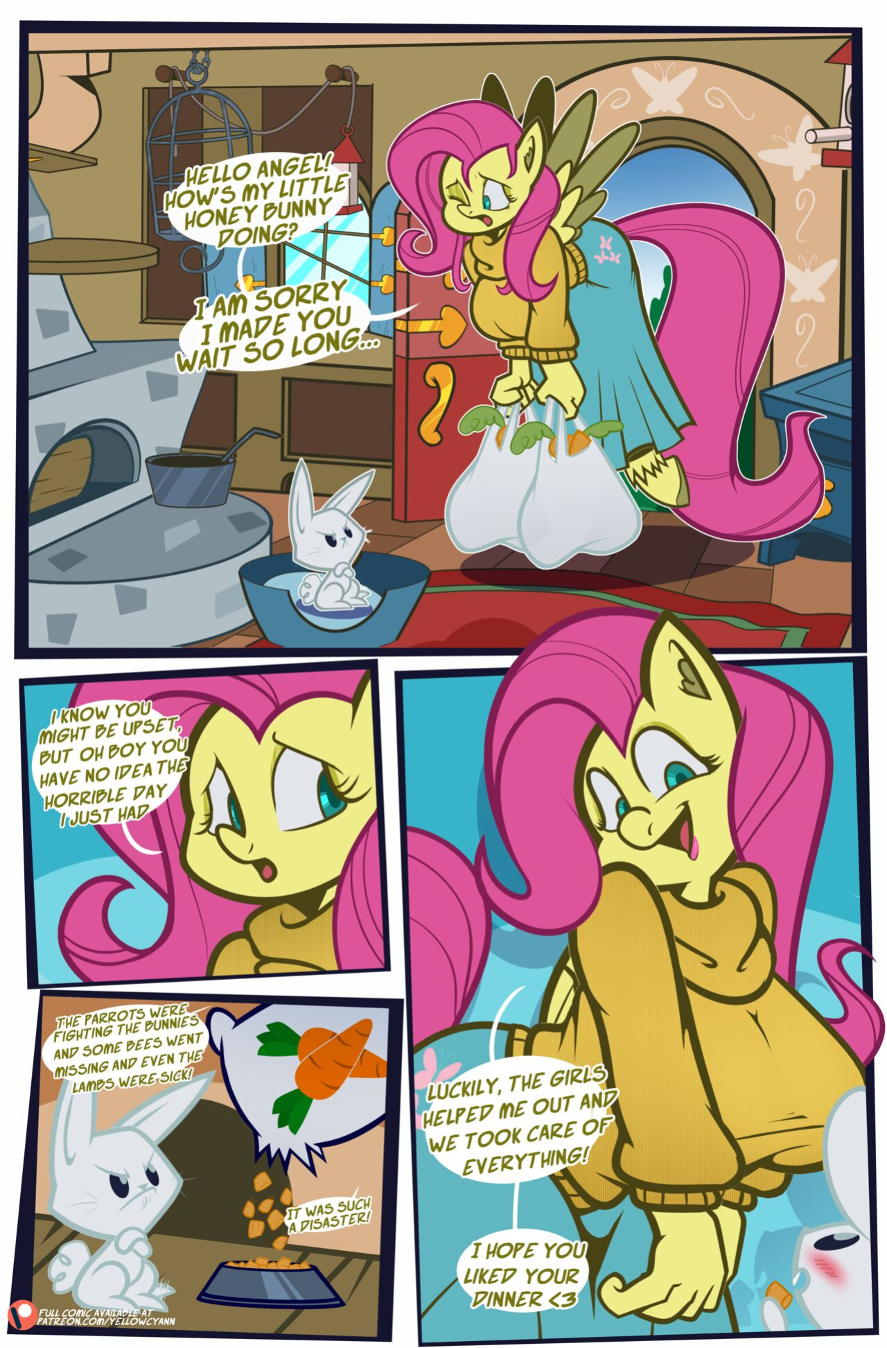 Fluttershy's Overtime [YellowCyann]