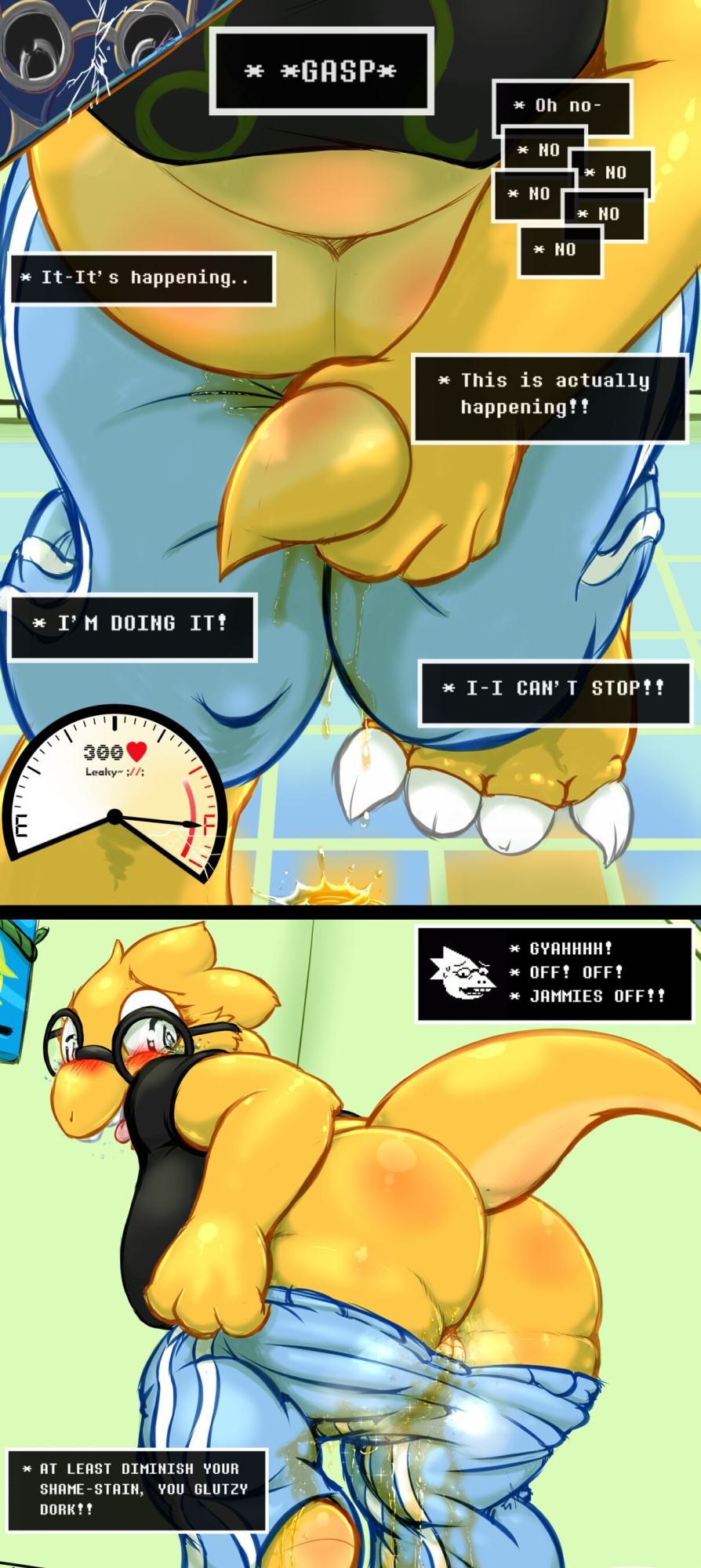 [Frist] Omorashi Drive Challenge - Alphys