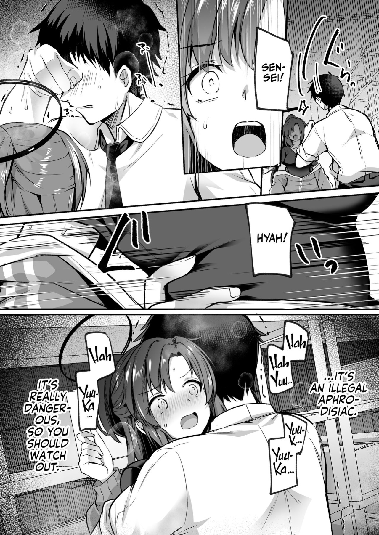 [Kuusou Monochrome (Abi)] Bousou shita Sensei ni Oshitao Sarete SEX Suru Hon | Cooling Off Sensei's Unbridled Lust with Sex! (Blue Archive) [Team Rabu2]