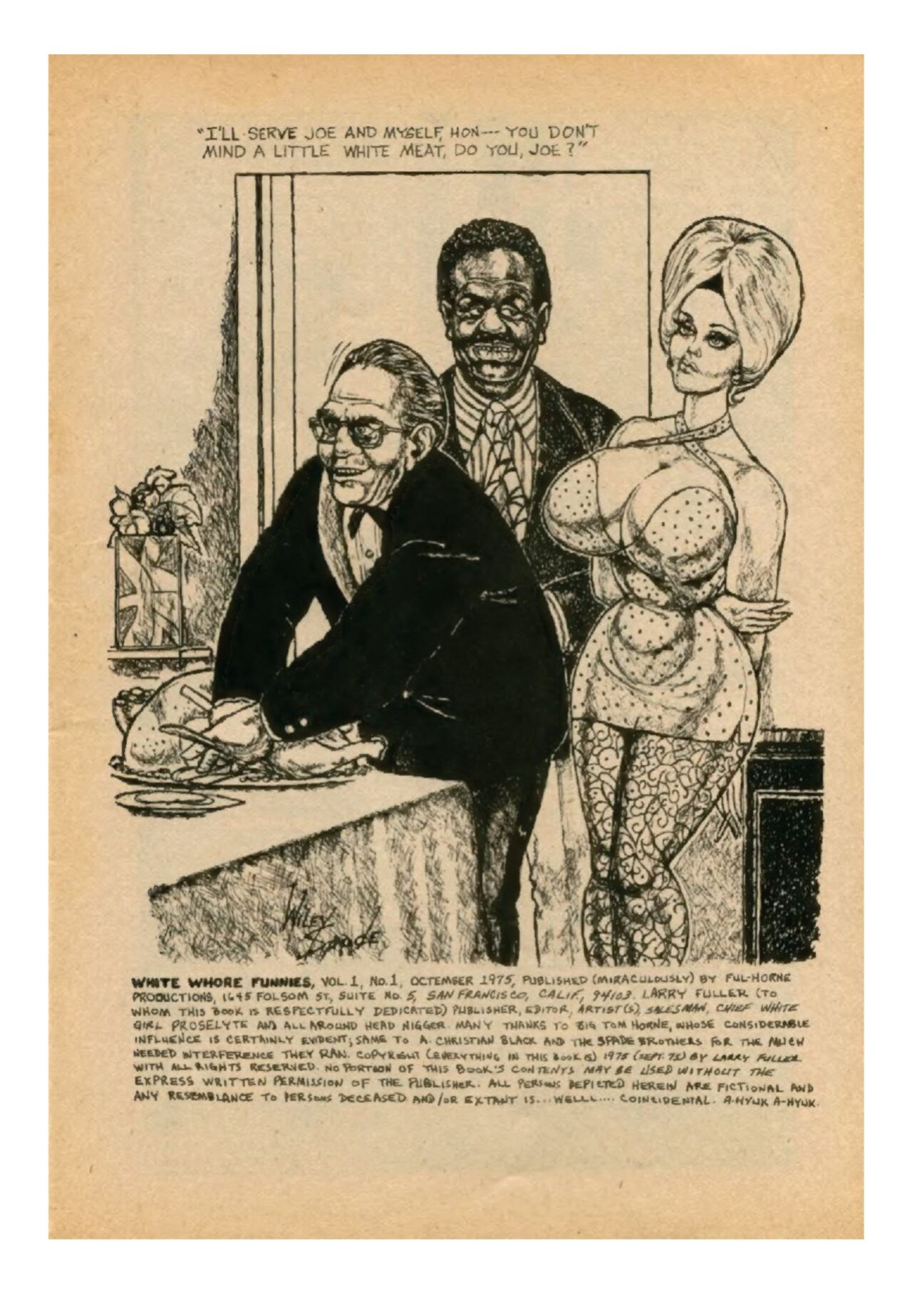 White Whore Funnies #1 (1975)