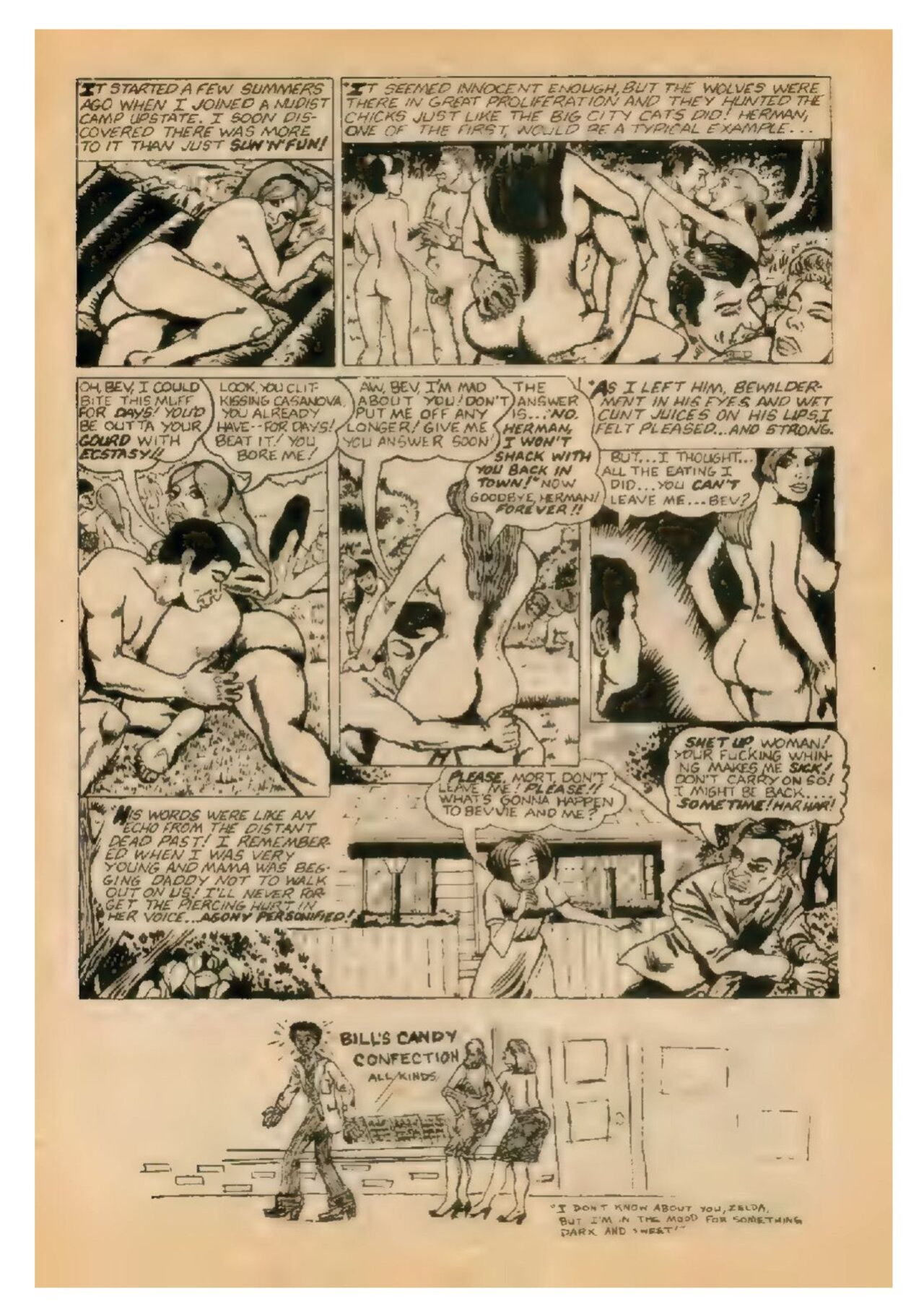 White Whore Funnies #1 (1975)