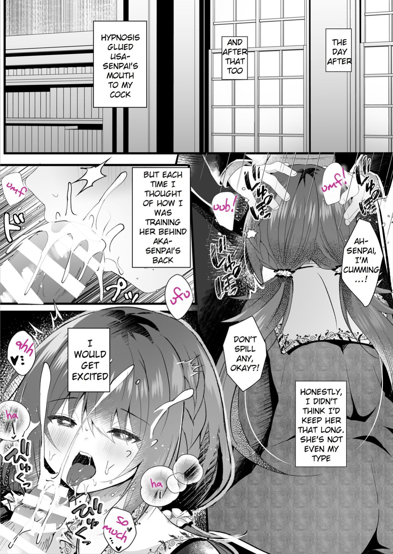 [Rocomani (Manatsu)] Kareshi Mochi no Sekenshirazu na Senpai o Saimin de Kuruwasu | Hypnotizing My Senpai, Who Has a Boyfriend, And Driving Her Crazy For Sex [Rei Scans]